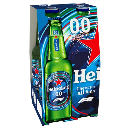 Heineken 0.0 Lager Beer (4 x 330 ml)