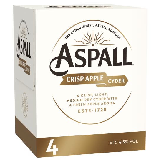 Aspall Crisp Apple Cyder (4 x 330ml)