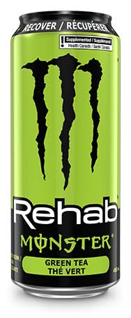 Monster Energy Rehab Energy Drink, Green Tea (458 ml)