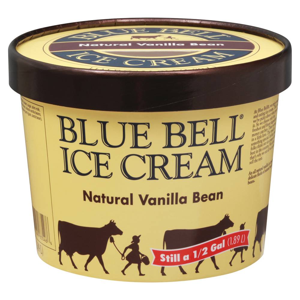 Blue Bell Natural Vanilla Bean Ice Cream