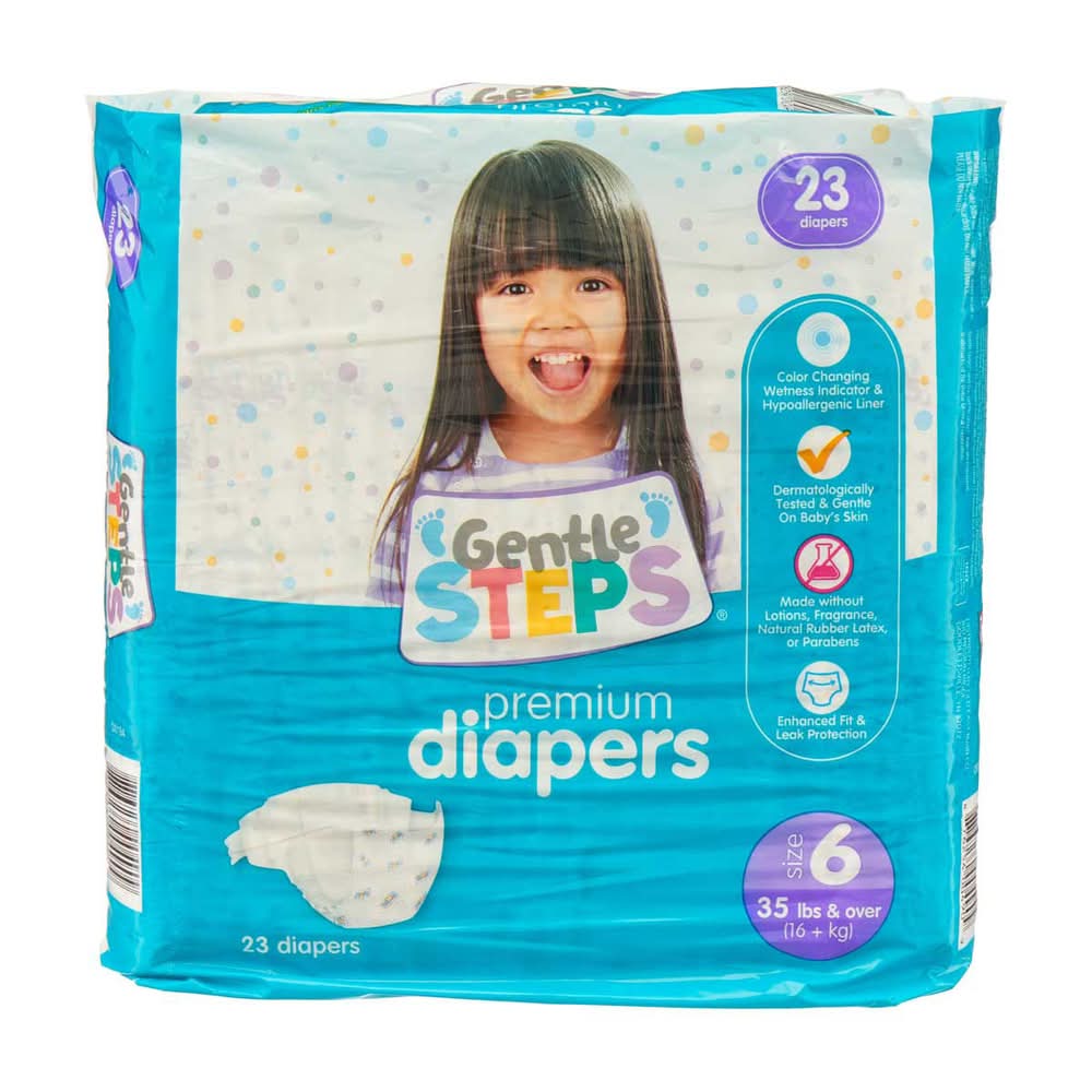 Gentle Steps Premium Baby Diapers Size 6 23 Ct