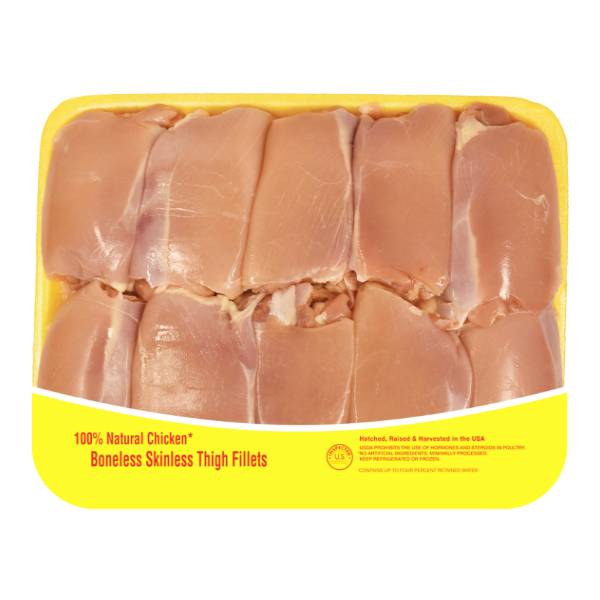 All Natural Chicken Boneless Skinless Thighs Value Pack