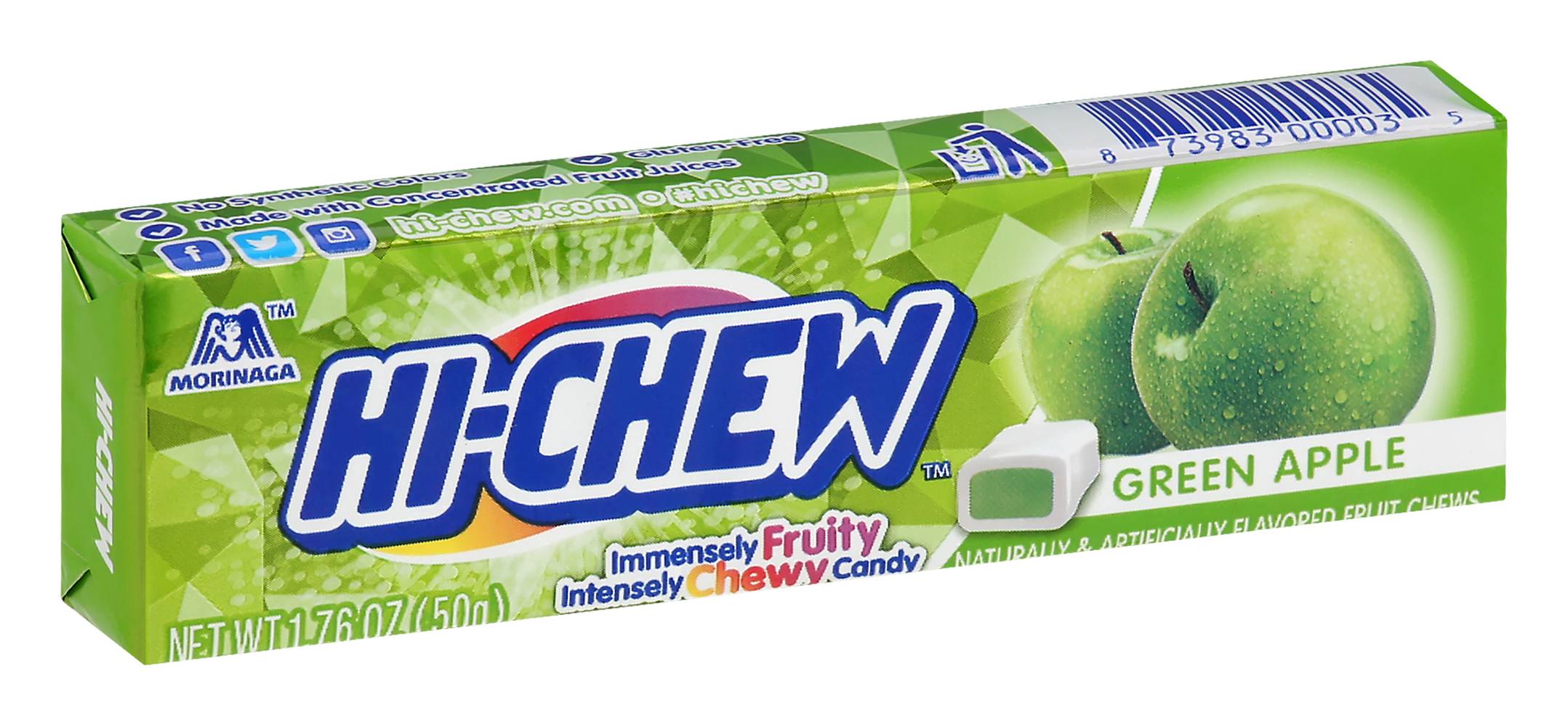 Hi-Chew Green Apple Chewy Candy (1.8 oz)