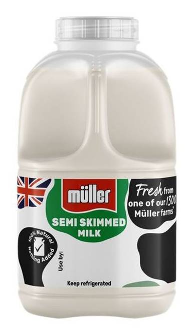 Muller British Semi Skimmed Milk 568ml / 1 Pint (383761)