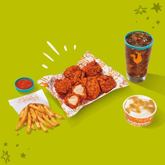 6 Piece Boneless Wings Large Combo
