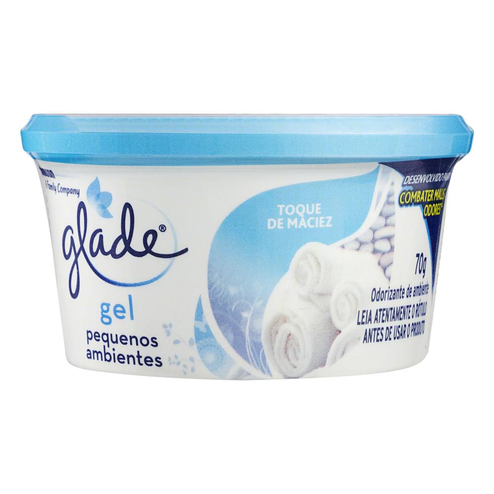 Glade odorizante em gel toque de maciez para pequenos ambientes (70g)