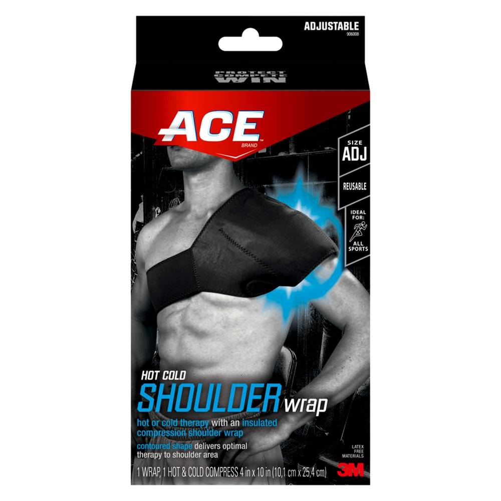 ACE Brand Shoulder Hot/Cold Wrap Adjustable, 4 in X 10 in