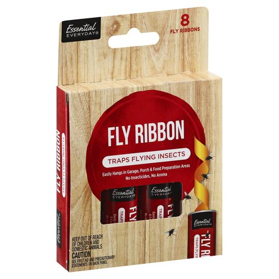 Essential Everyday Fly Ribbon Flying Insects Trap (8 ct)