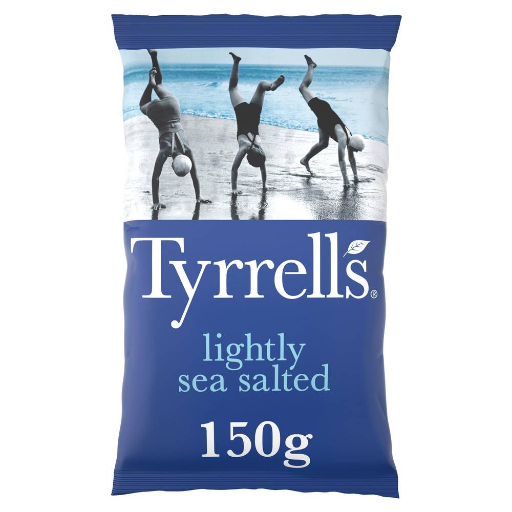 SAVE £1.00 Tyrrells Lightly Sea Salted Sharing Crisps 150g
