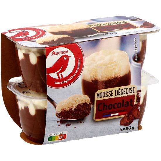 Crème dessert chocolat sans lactose - Auchan