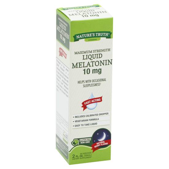 Nature's Truth Maximum Strength Liquid Melatonin 10 mg