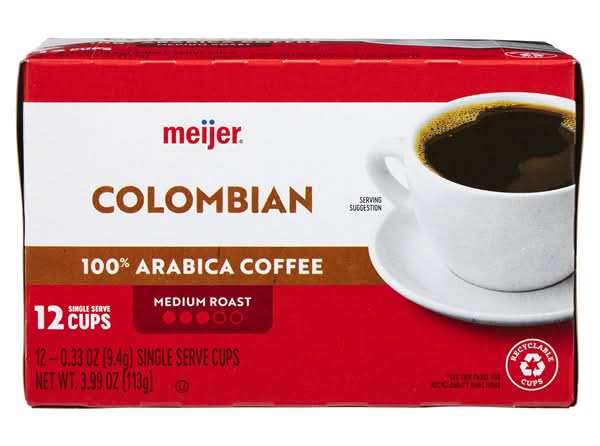 Meijer Colombian Coffee Pods (3.96 oz, 12 ct)