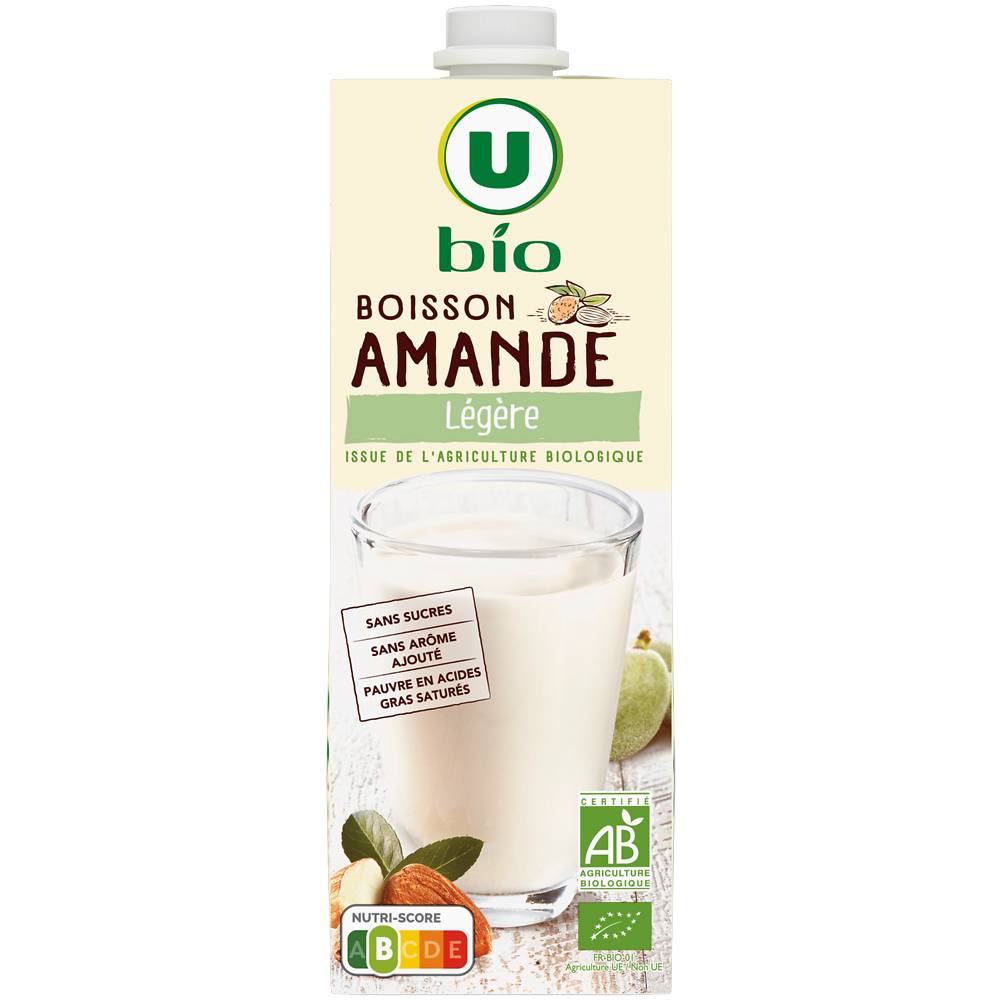 Les Produits U - Bio boisson amande légère (1 L)