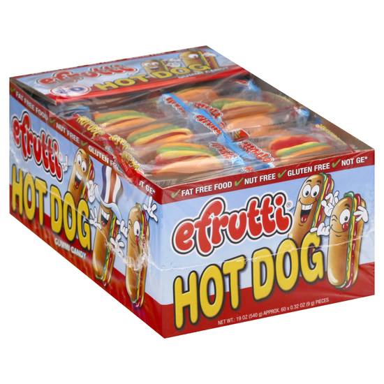 Efrutti Hot Dog Gummy Candy (60 ct)