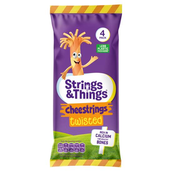 Strings & Things Cheestrings Twisted 4 X 20g (80g)