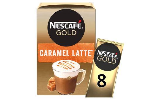 Nescafe Gold Caramel Latte Coffee Sachets 8X17G