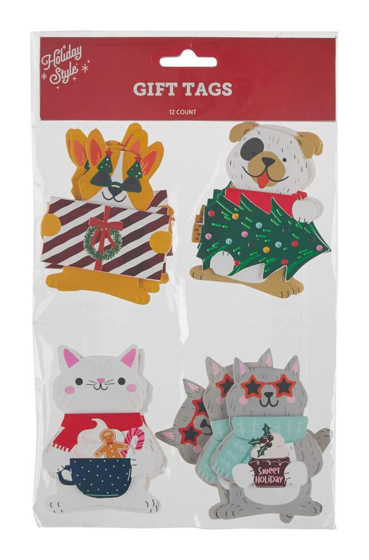 Holiday Style Assorted Christmas Gift Tags (12 ct)