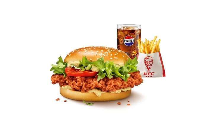 Zinger burger meal