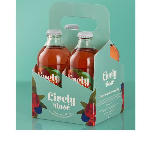 4 pack of lively peach cherry