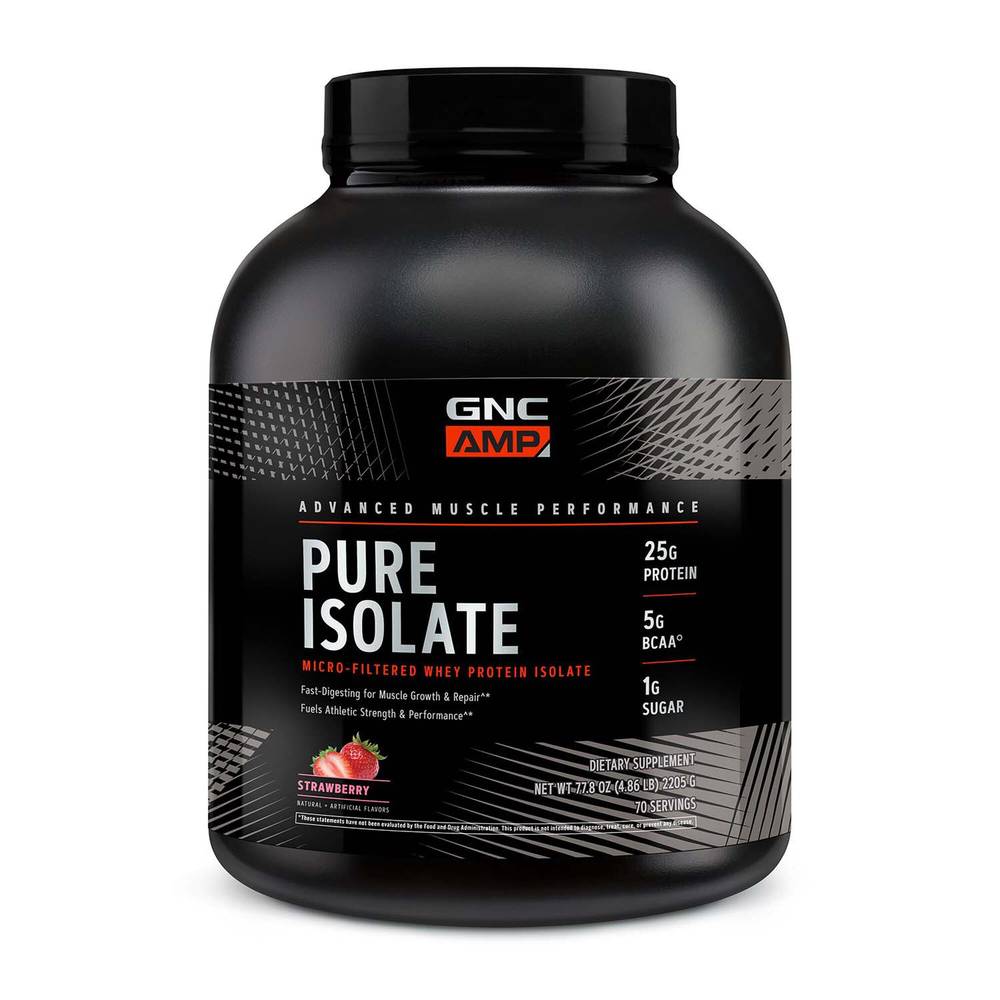 Gnc Advanced Muscle Performance Pure Isolate Whey Protein Powder (77.8 oz) (strawberry)