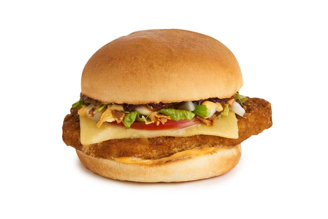 Cheddar & Chutney Meatless Chicken Sandwich