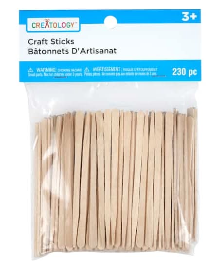 Creatology Wood Craft Picks 3+ Ages, 3.4" (230 ct)