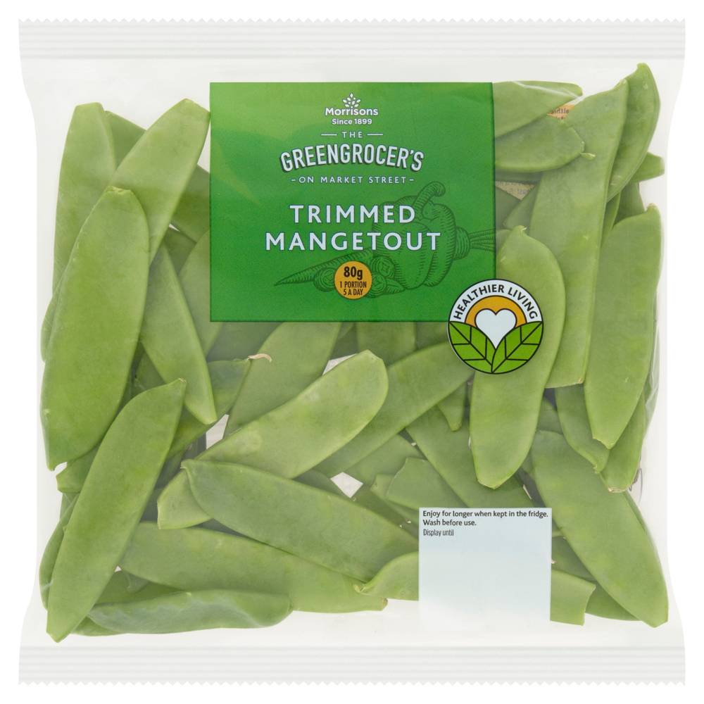 Morrisons Greengrocers Trimmed Mangetout (155g)