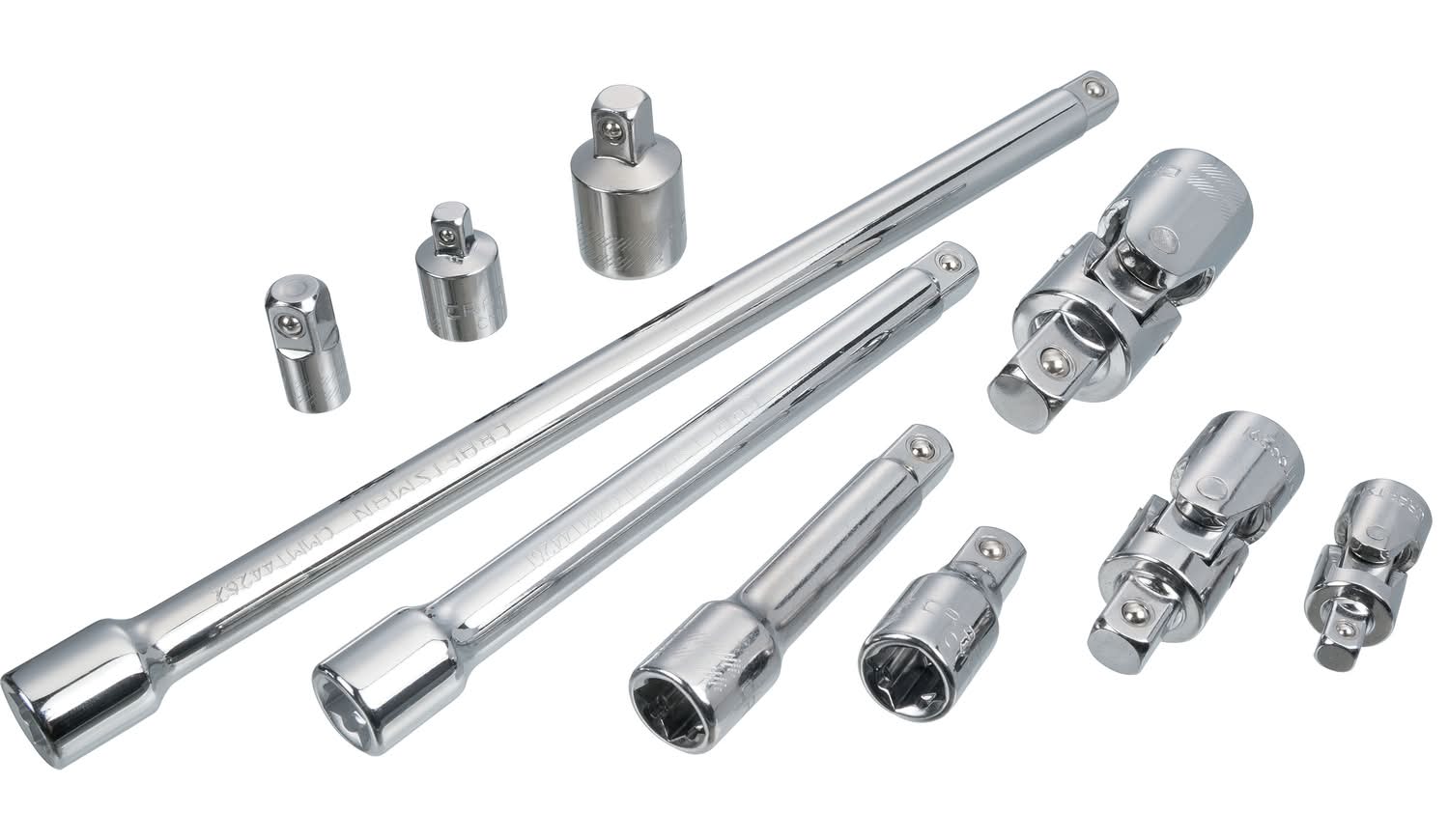 Craftsman 1/4, 3/8 And 1/2 In. Drive Socket Accessory Set 10 Pc