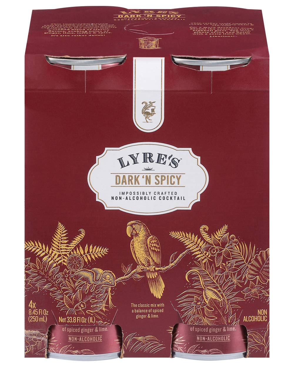 Lyre's Dark N Spicy Non Alcoholic Cocktail (8.4 fl oz, 4 ct)