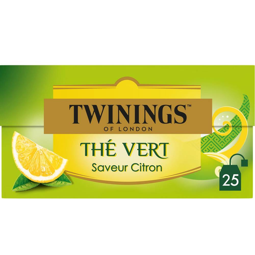 Twinings - Thé vert citron (25 pièces, 50 ml)