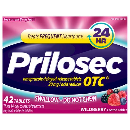 Prilosec Otc Wildberry Acid Reducer 20 mg Tablets (42 ct)