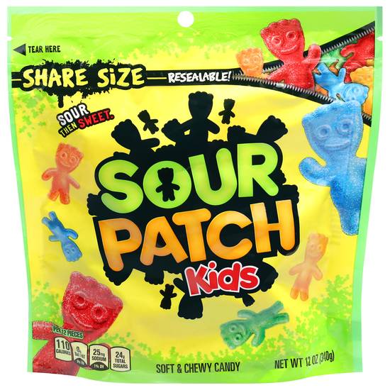 Sour Patch Kids Soft & Chewy Candy Share Size