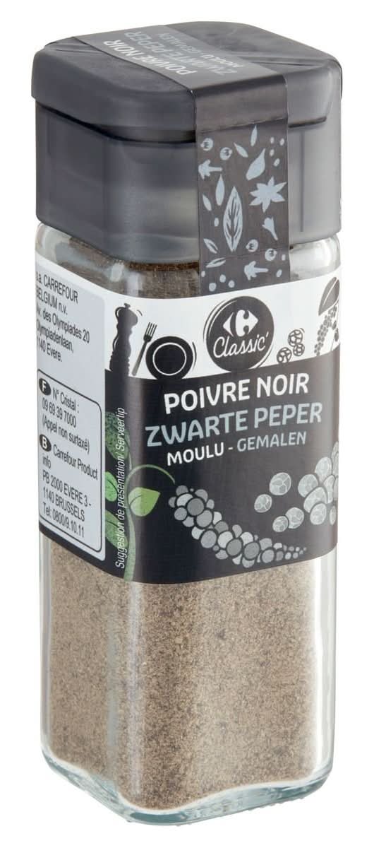 Carrefour Classic'' Poivre Noir Moulu 40 g