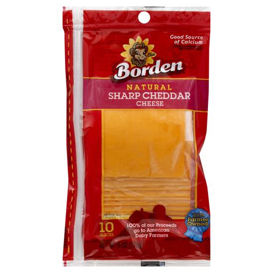 Borden Natural Sharp Cheddar Cheese