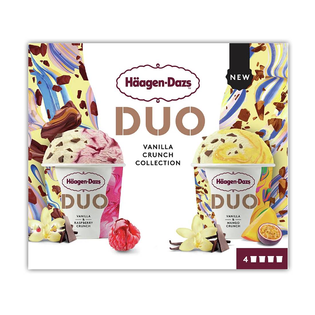 Duo vanille & mango Crunch