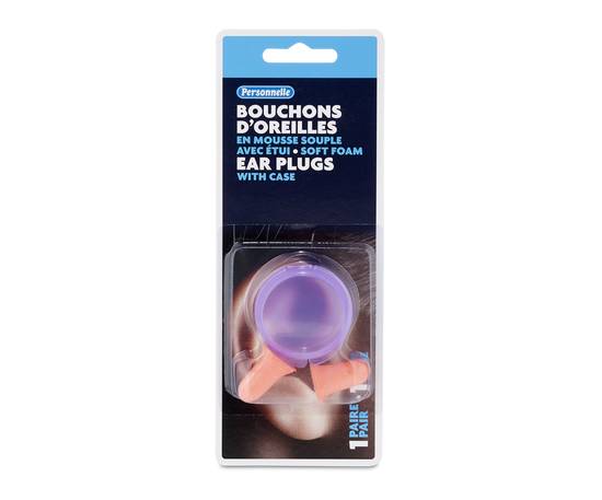 Personnelle Foam Ear Plugs With Case (1 unit)