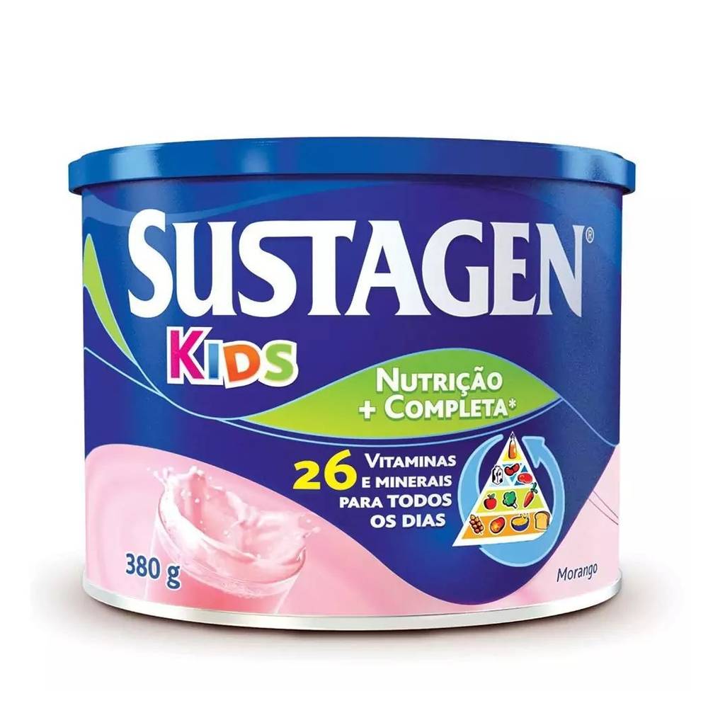 Sustagen kids complemento alimentar morango (380 g)