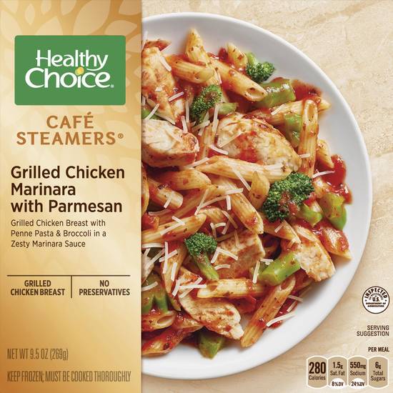 Healthy Choice Cafe Steamers Grilled Chicken Marinara With Parmesan