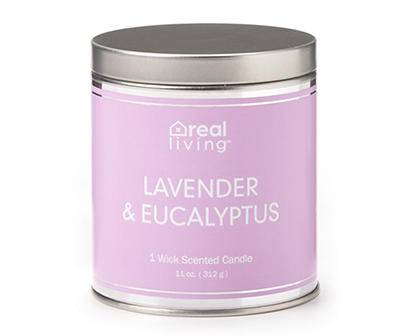 Lavender & Eucalyptus Purple Tin Candle, 11 oz.