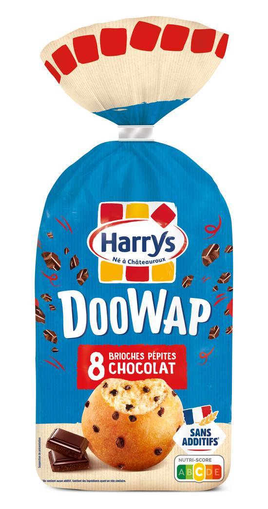 Harrys doowap brioches sans additifs aux pépites de chocolat (8 pcs)