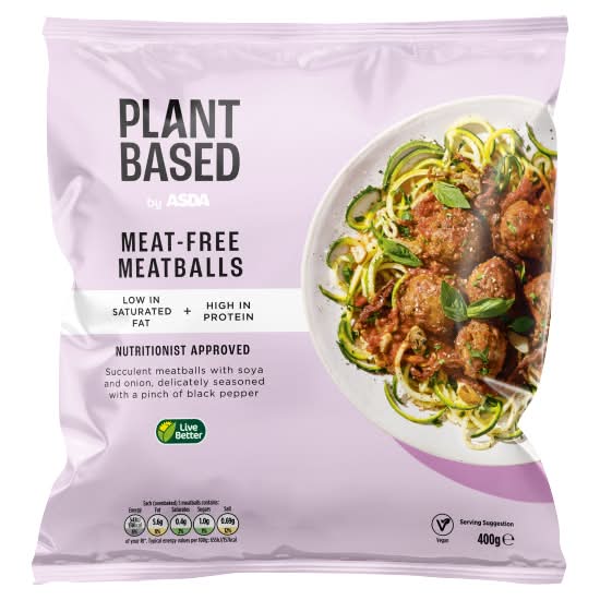 ASDA Plant Based Meat-Free Meatballs (400g)