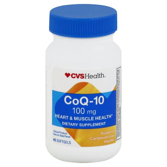 Cvs Health Coq-10 100 mg Cardiovascular Supplement Softgels