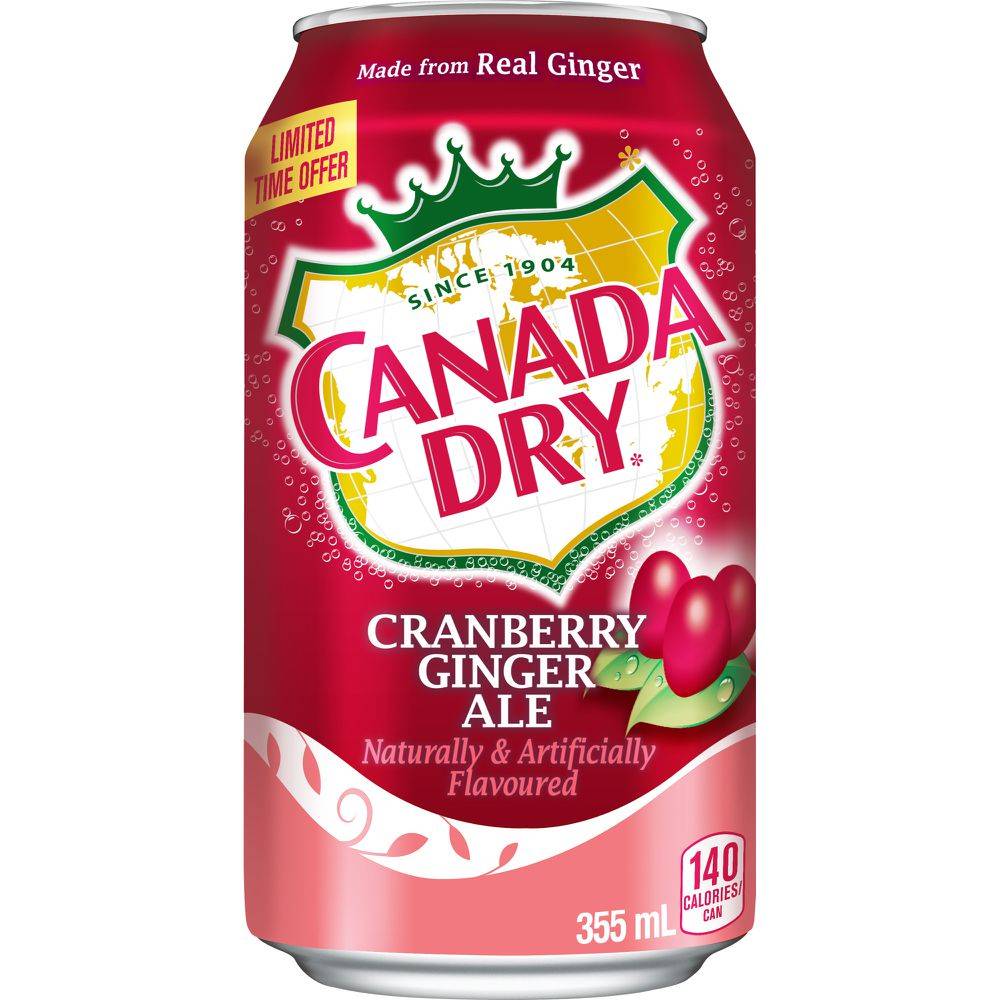 Canada Dry Cranberry Ginger Ale (12 x 355 ml)