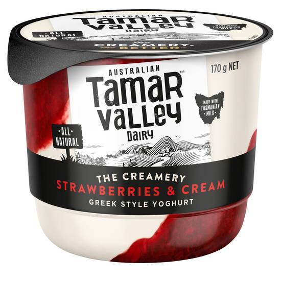 Tamar Valley the Creamery Yoghurt Strawberries & Cream 170g