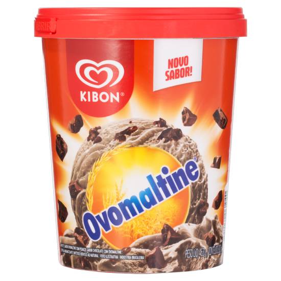Kibon sorvete de chocolate com ovomaltine (800 ml)