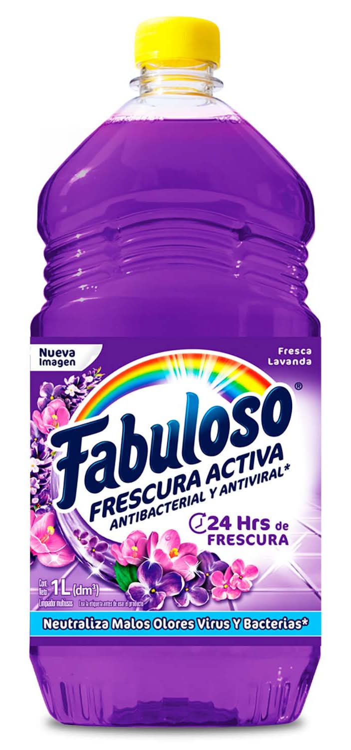 Fabuloso · Limpiador multiusos antibacterial y antiviral, fresca lavanda (1 L)