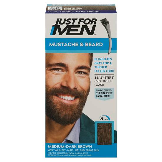 Just For Men Mustache & Beard Color (male/medium dark brown)