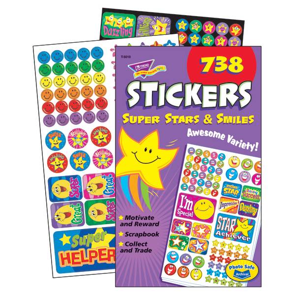 Trend Super Stars and Smiles Stickers