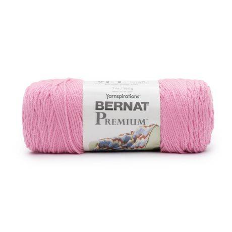 Bernat® Premium™ Yarn, Acrylic #4 Medium, 7Oz/198G, 360 Yards (Color: Pink Macaroon)