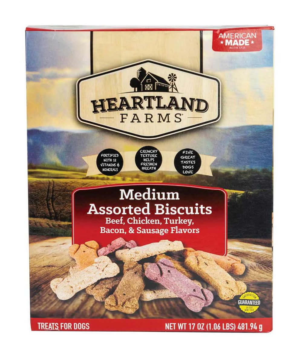 Heartland Farms Dog Treats, Assorted (17 oz)